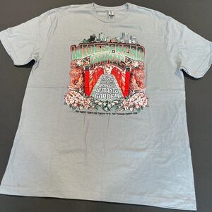 Widespread Panic Memphis Botanical Garden 2024 Concert Graphic Tee Gray Size L